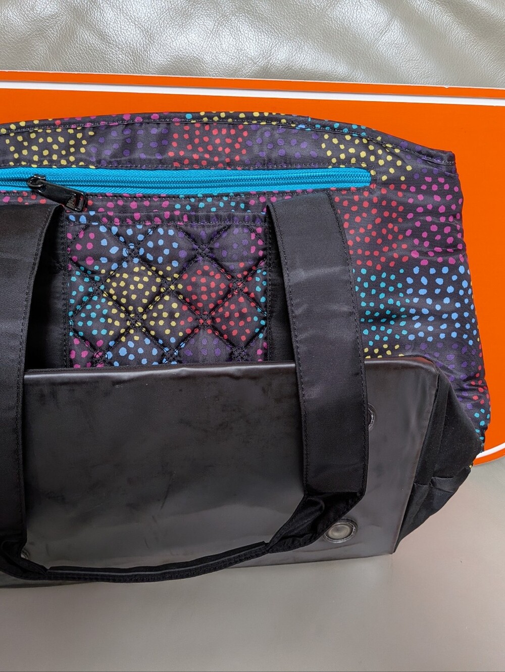 Lug Scooter Lunch Bag, Multi Dot, Rare Item - Picture 3 of 3